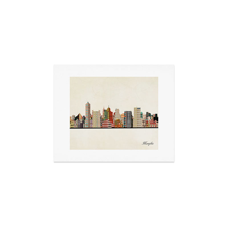 memphis skyline Art Print Gallery Image 1