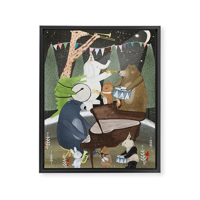 midnight boogie band Framed Canvas Print Gallery Image 6