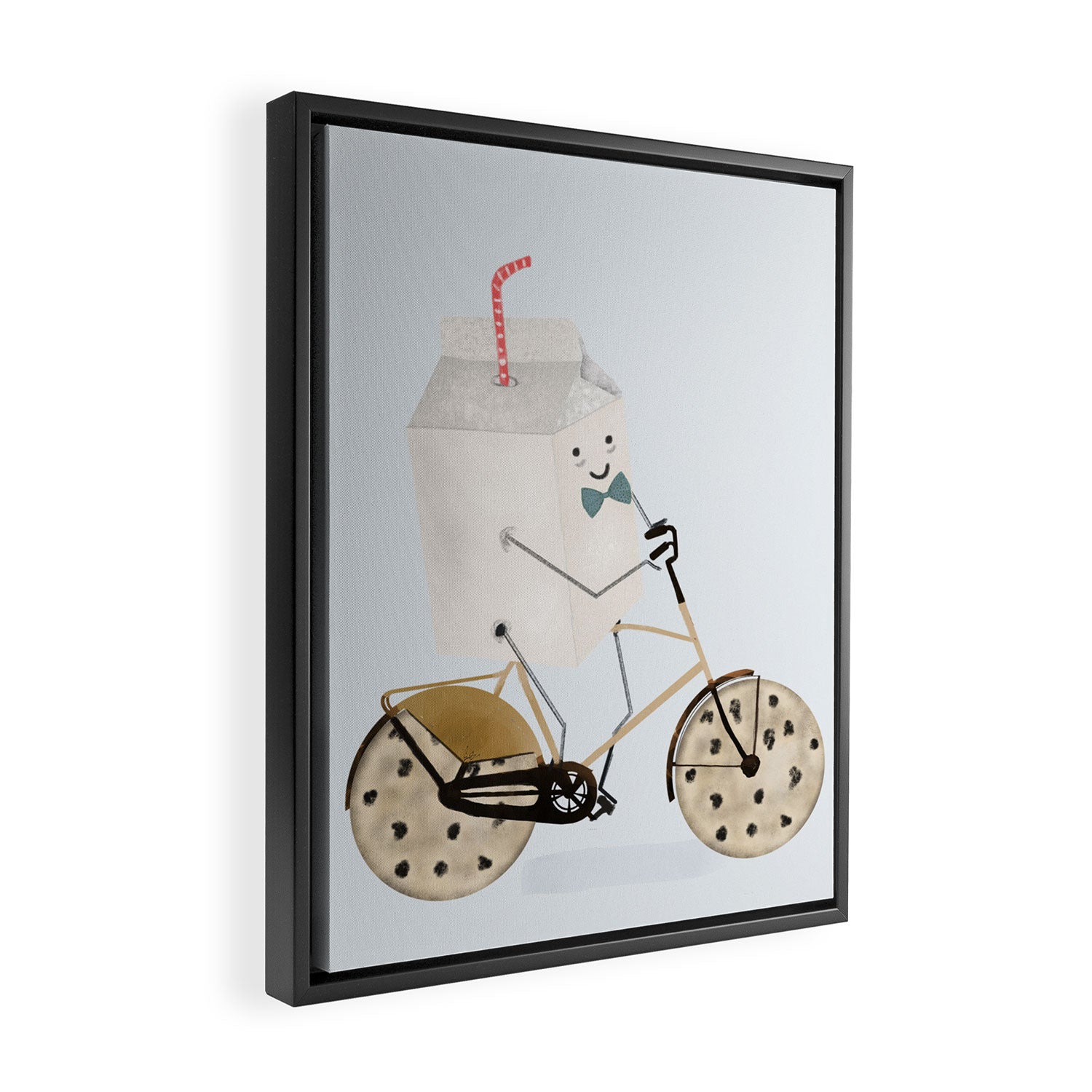 milk and cookies Framed Canvas Print Gallery Image 2