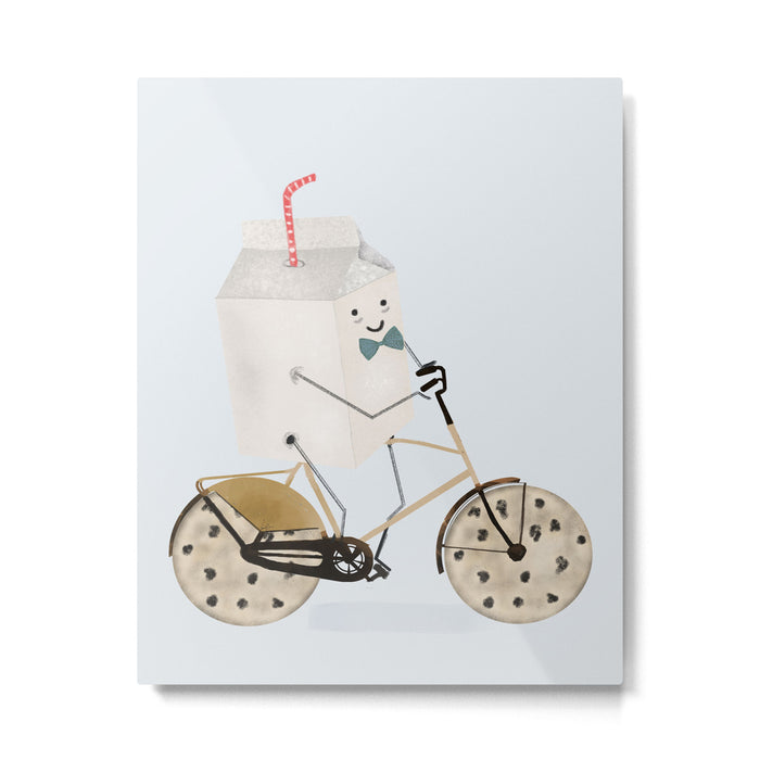 milk and cookies Metal Print Gallery Image 1