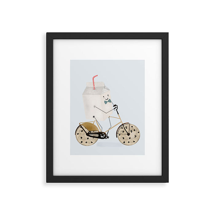 milk and cookies Framed Art Print Gallery Image 1