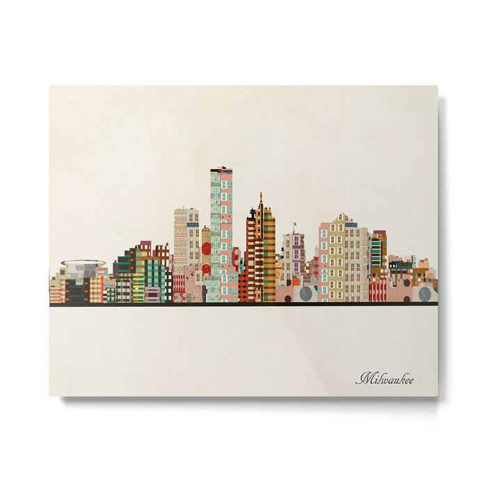 milwaukee wisconsin skyline Metal Print Gallery Image 1