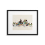 minneapolis minnesota skyline Framed Art Print Gallery Image 4