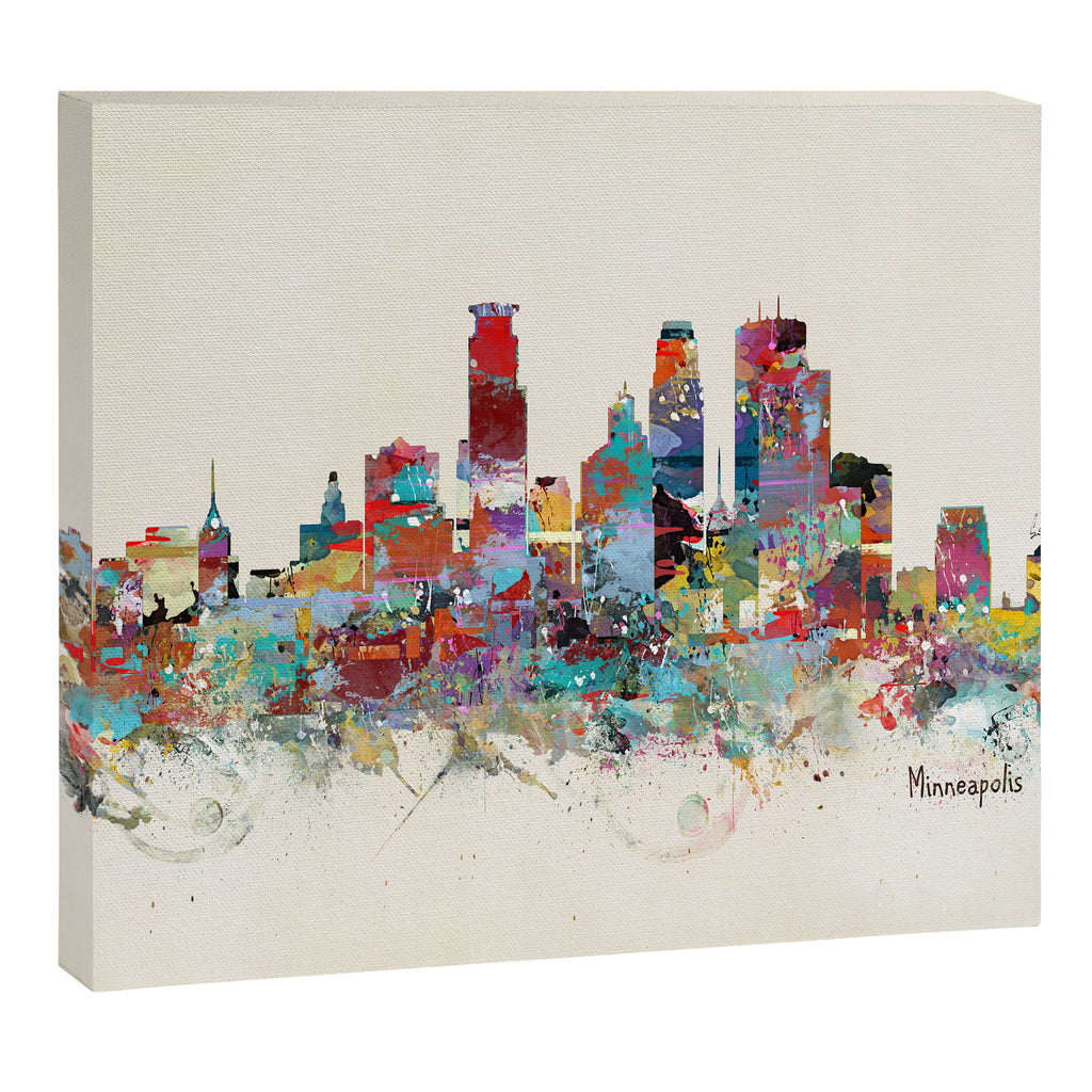 Minneapolis Minnesota skyline Canvas Print Gallery Image 14