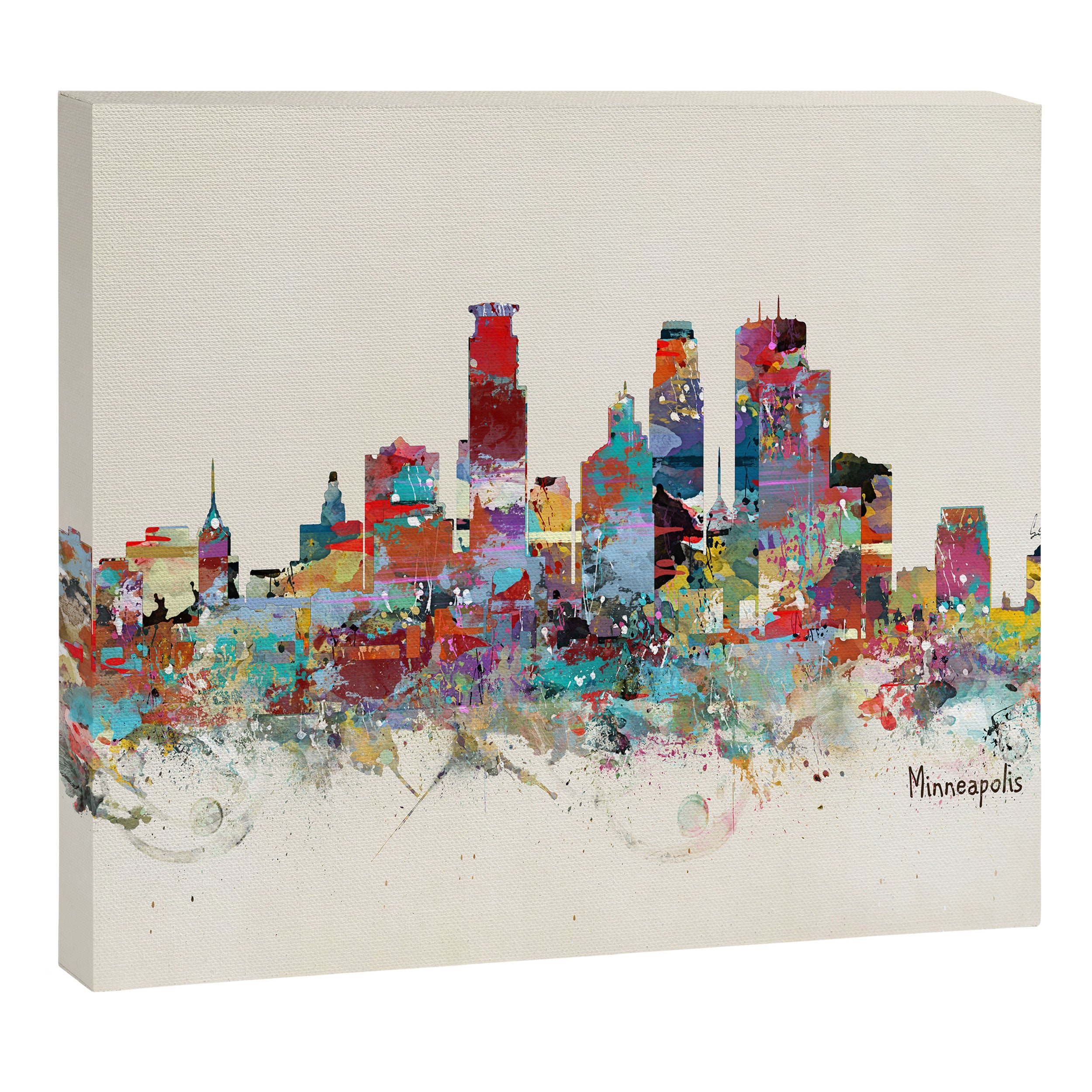 Minneapolis Minnesota skyline Canvas Print Gallery Image 14