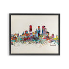 Minneapolis Minnesota skyline Framed Canvas Print Gallery Image 14