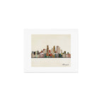 minneapolis skyline Art Print Gallery Image 1