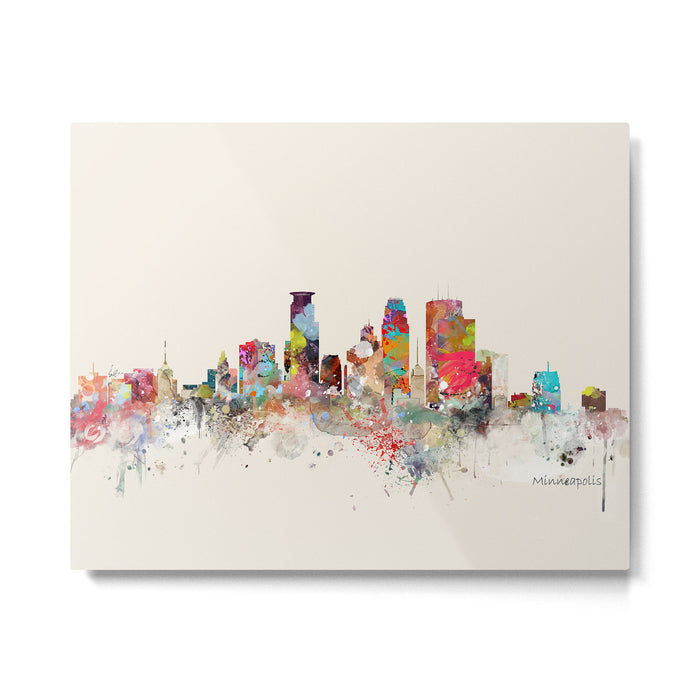 minneapolis skyline Metal Print Gallery Image 1