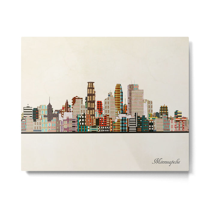 minneapolis skyline Metal Print Gallery Image 1