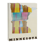Minnesota state map modern Canvas Print Gallery Image 6