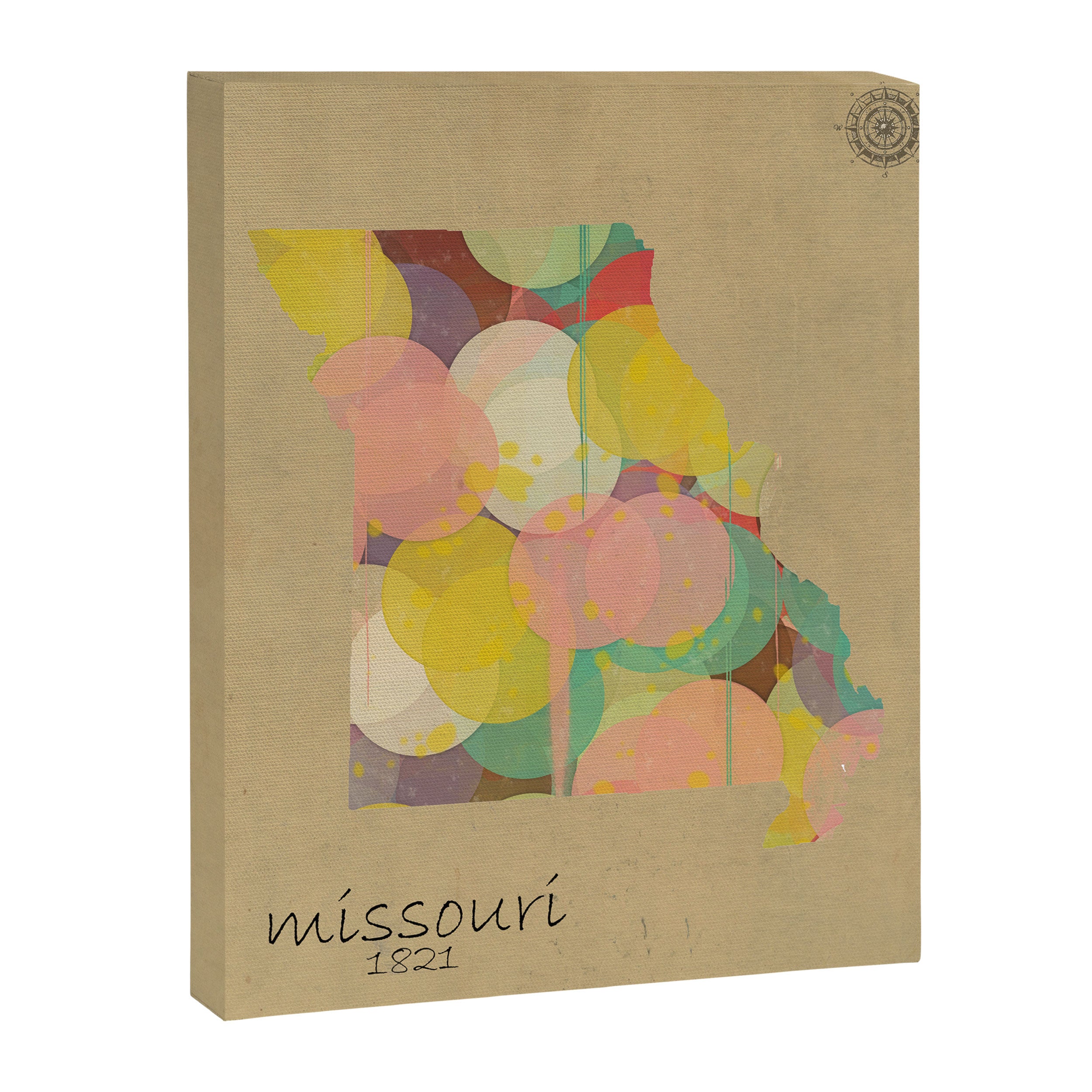 Missouri state map  Canvas Print Gallery Image 6