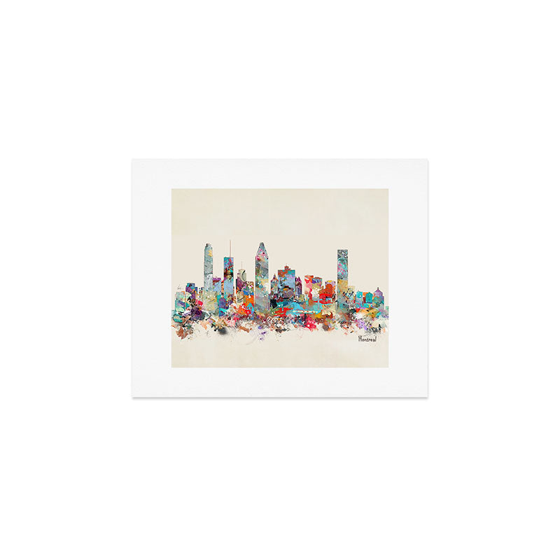 Montreal Quebec skyline Art Print Gallery Image 1