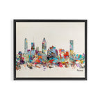 Montreal Quebec skyline Framed Canvas Print Gallery Image 2