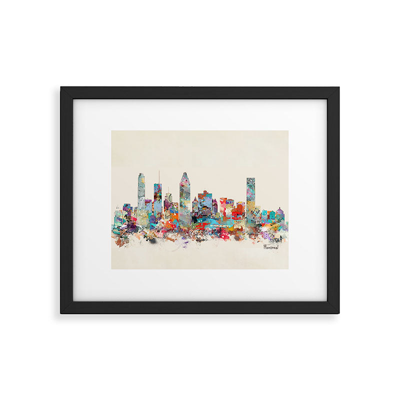 Montreal Quebec skyline Framed Art Print Gallery Image 5