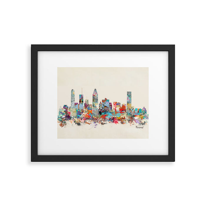 Montreal Quebec skyline Framed Art Print Gallery Image 1