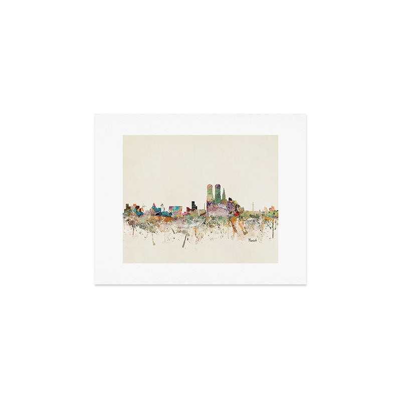 munich germany skyline Art Print Gallery Image 1