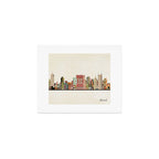 nashville tennessee skyline Art Print Gallery Image 1