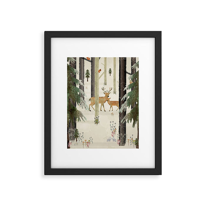 nature's way the deer Framed Art Print Gallery Image 1