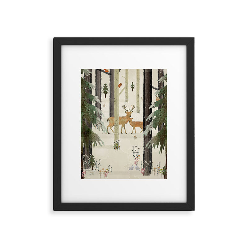 nature's way the deer Framed Art Print Gallery Image 5