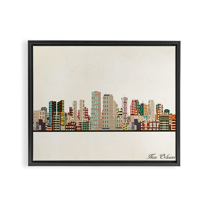 new orleans skyline Framed Canvas Print Gallery Image 1