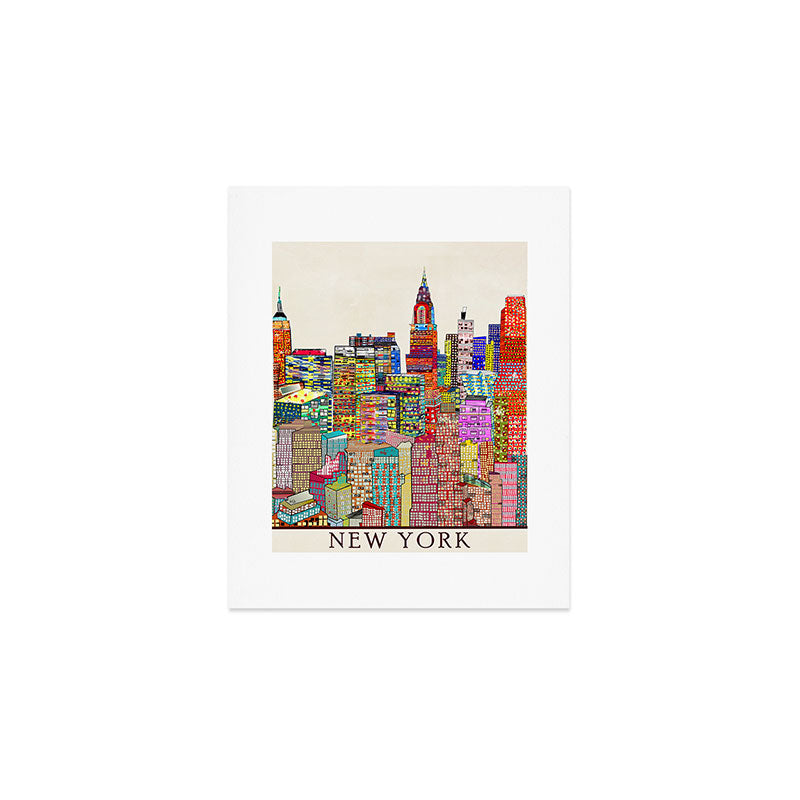 new york city skyline Art Print Gallery Image 1