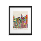 new york city skyline Framed Art Print Gallery Image 5