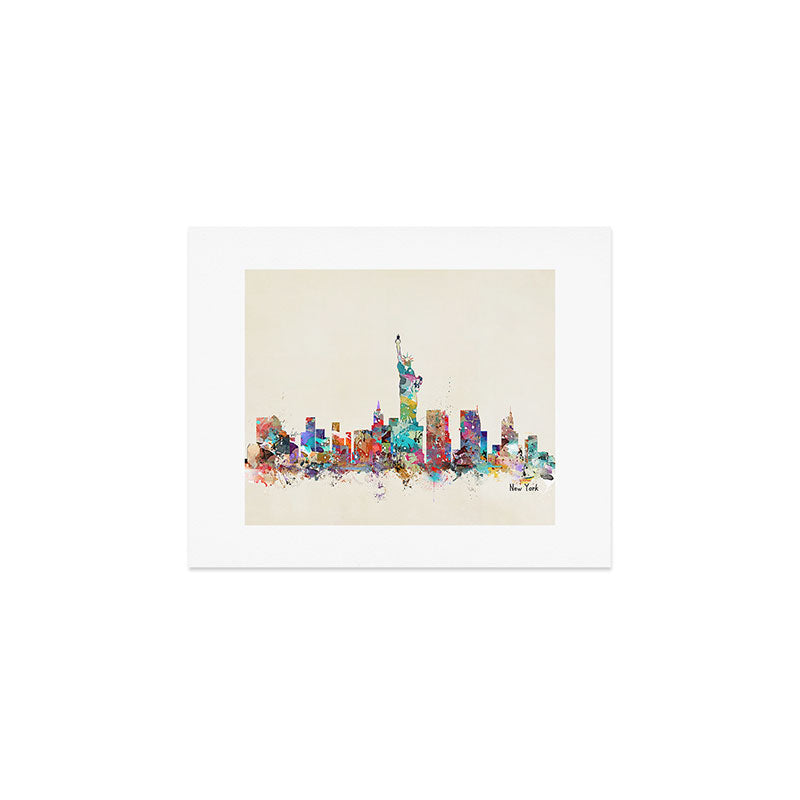 new york city skyline Art Print Gallery Image 1