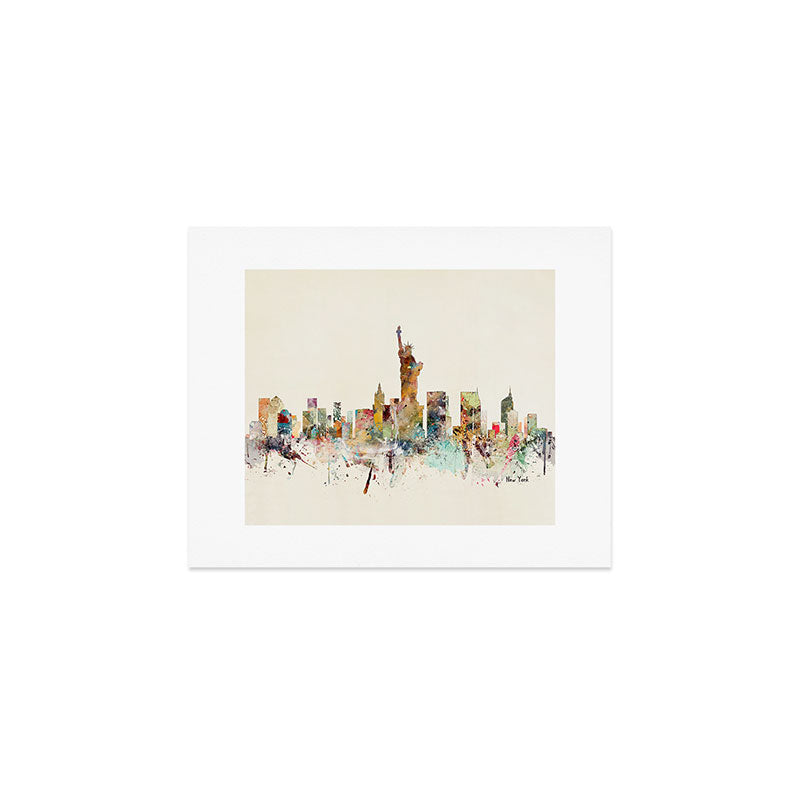new york city skyline Art Print Gallery Image 1