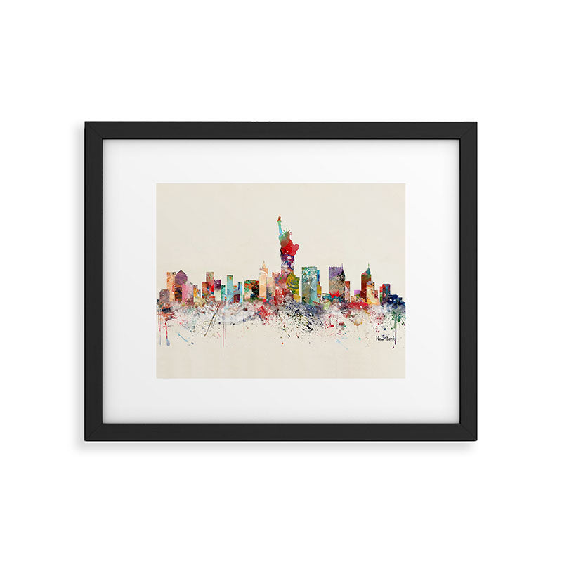new york skyline Framed Art Print Gallery Image 6