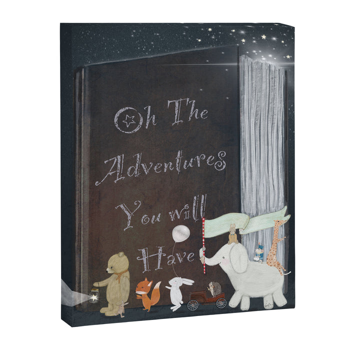 oh the adventures you will have Canvas Print Gallery Image 1