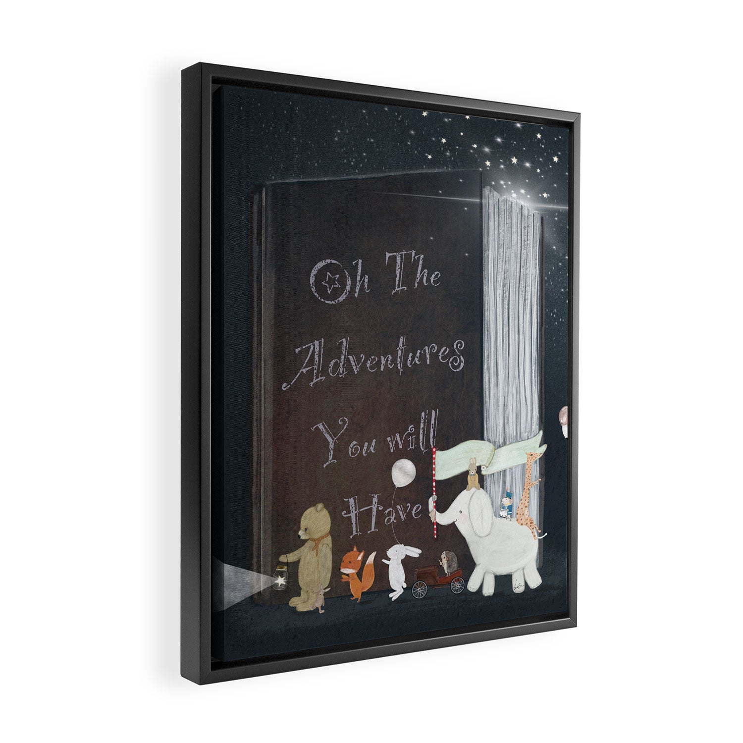 oh the adventures you will have Framed Canvas Print Gallery Image 2