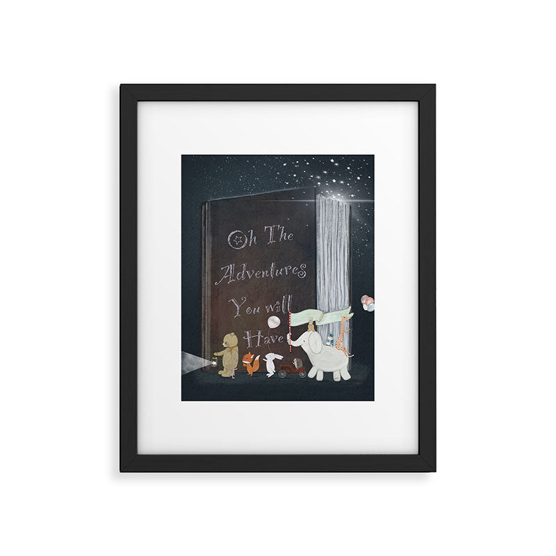 oh the adventures you will have Framed Art Print Gallery Image 5