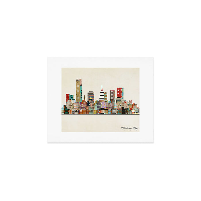 oklahoma city skyline Art Print Gallery Image 1