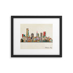 oklahoma city skyline Framed Art Print Gallery Image 6