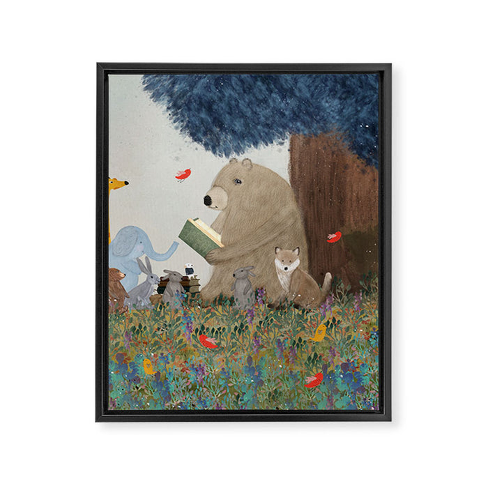 once upon a time Framed Canvas Print Gallery Image 1
