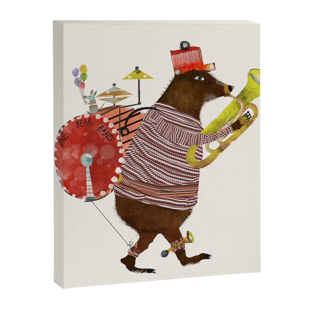 one bear band Canvas Print Gallery Image 6