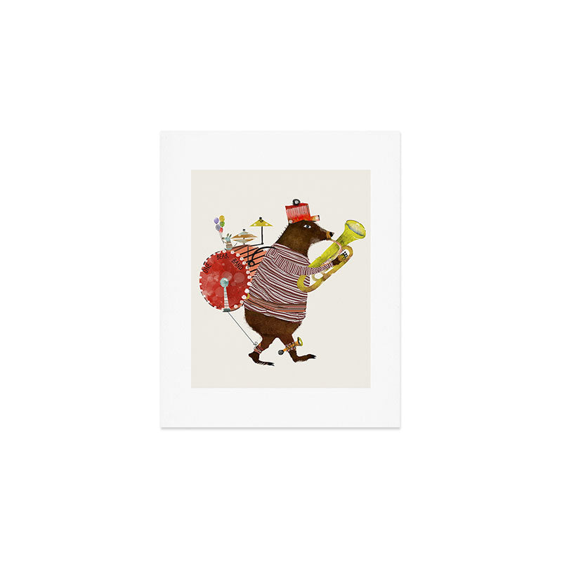 one bear band Art Print Gallery Image 1