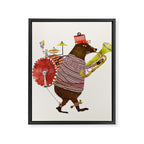 one bear band Framed Canvas Print Gallery Image 6