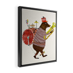 one bear band Framed Canvas Print Gallery Image 2