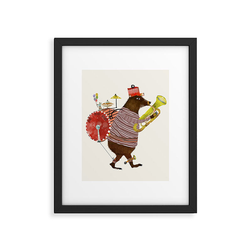 one bear band Framed Art Print Gallery Image 5