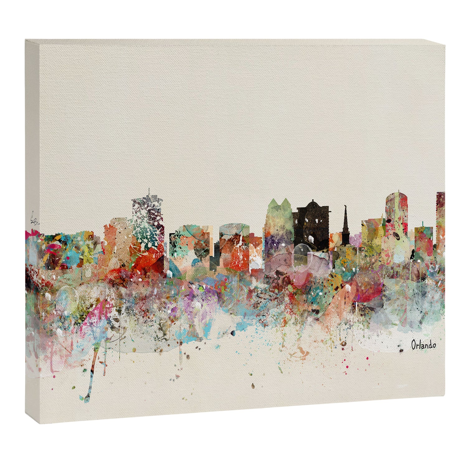 orlando florida skyline Canvas Print Gallery Image 8