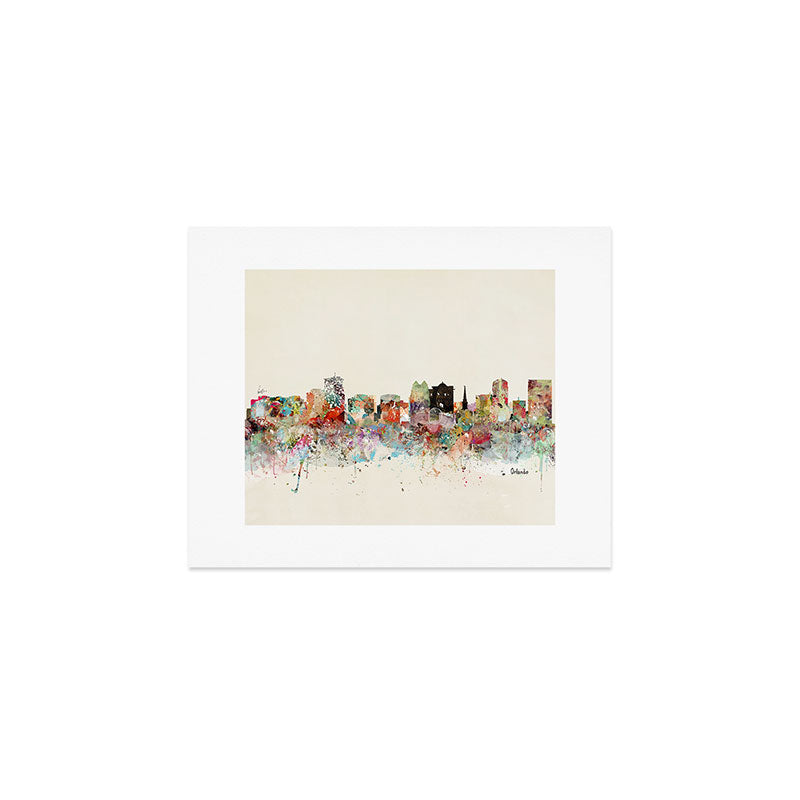 orlando florida skyline Art Print Gallery Image 1