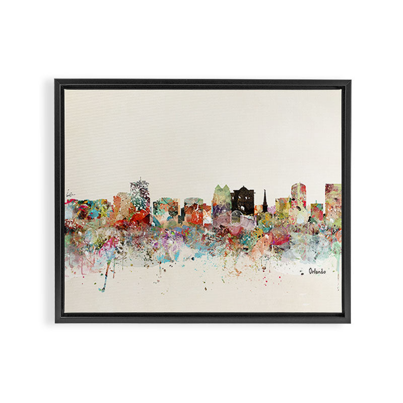 orlando florida skyline Framed Canvas Print Gallery Image 8