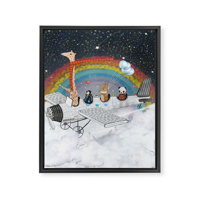 over the rainbow Framed Canvas Print Gallery Image 1
