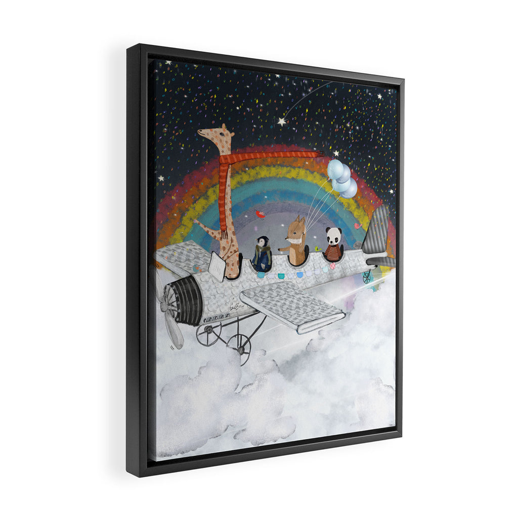 over the rainbow Framed Canvas Print Gallery Image 2