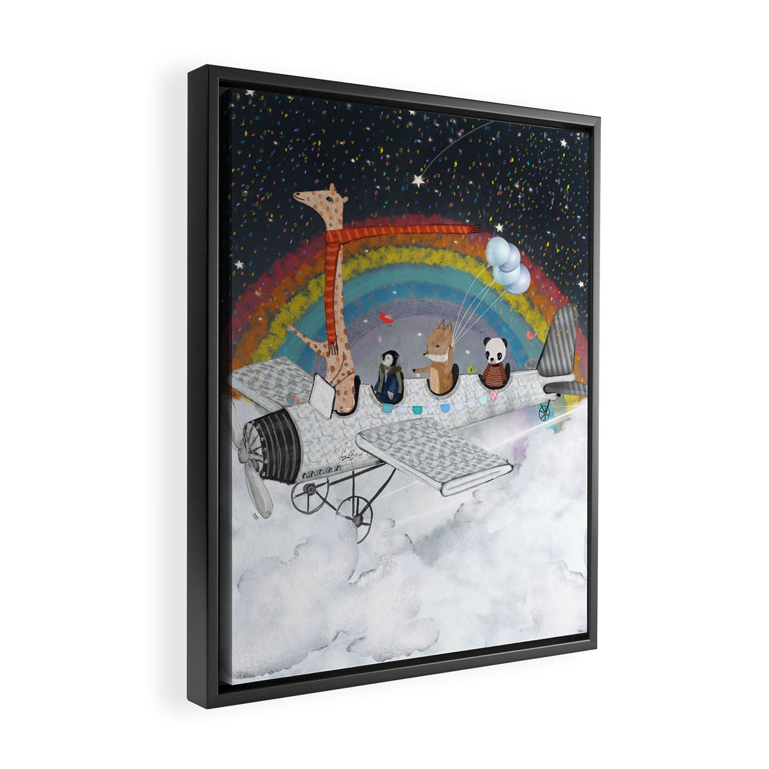 over the rainbow Framed Canvas Print Gallery Image 2