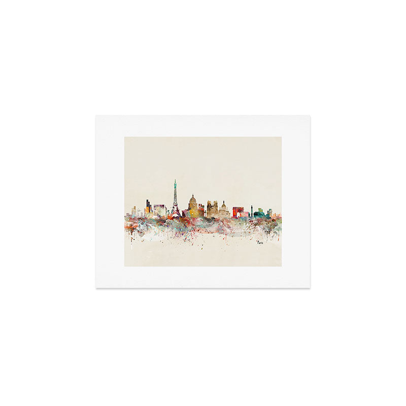 paris city skyline Art Print Gallery Image 1