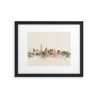 paris city skyline Framed Art Print Gallery Image 6