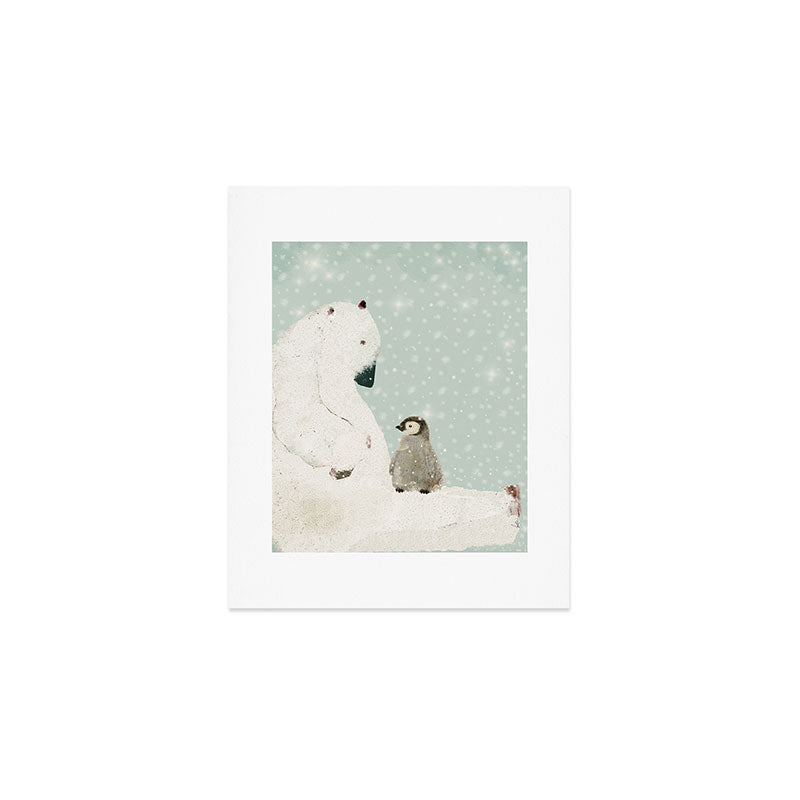 penguin and bear Art Print Gallery Image 1