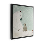 penguin and bear Framed Canvas Print Gallery Image 2